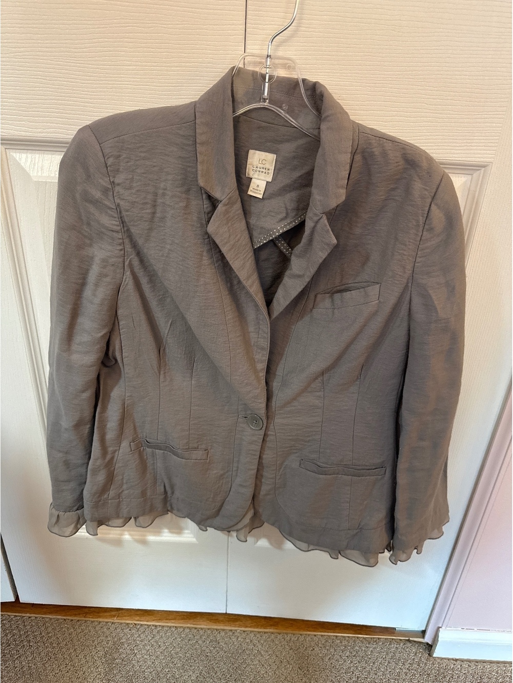 Lauren Conrad Gray Blazer Jacket Size 8